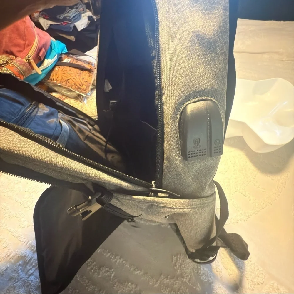Gray Backpack by